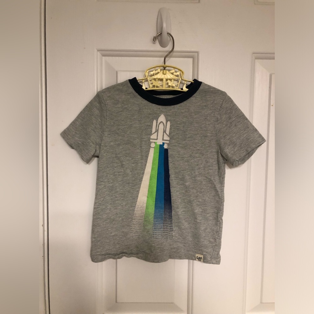 Boys rocket ship tee shirt